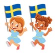 © Visual Content - Sweden flag in hand set