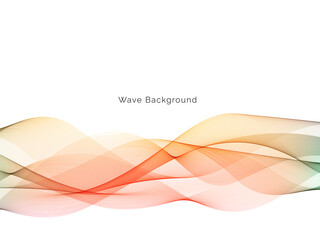 Colorful dynamic wave design stylish background