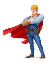 Superhero Construction Worker