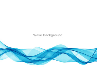 modern blue wave stylish dynamic background