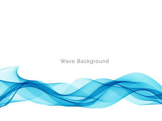 Modern blue wave stylish dynamic background