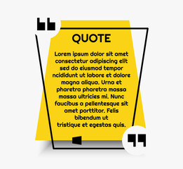 Fototapete - Big quotebox speech bubble banner for business