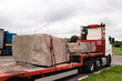 transport of huge stone slabs