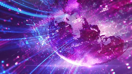 Wall Mural - NEURAL NETWORK ARTIFICIAL INTELLIGENCE VIDEO BACKGROUND