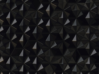 Aufkleber - 3d rendering honeycomb dark pattern illustration. Hexagon abstract background