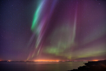 Wall Mural - iceland aurora borealis