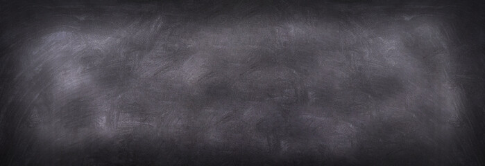 Wall Mural - Abstract image of Empty blackboard or chalkboard with white chalk grunge texture background.