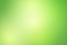 Green Natural Gradient Background, Abstract Green Blurred Background With Bright Sunlight.
