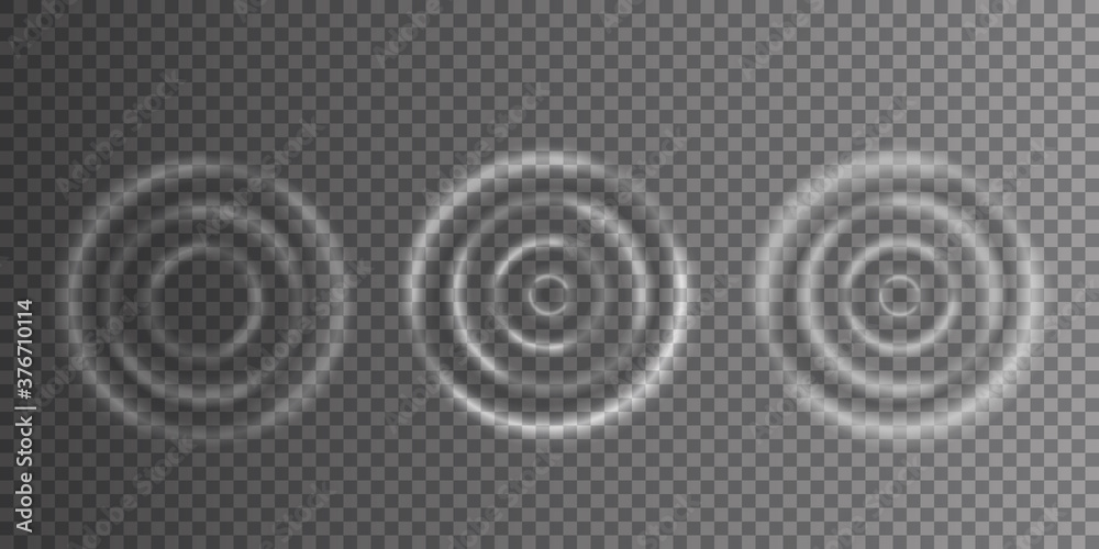 Ripple, splash water waves surface from drop. Water ripple. Realistic ...