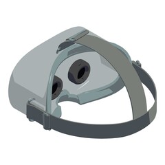Poster - Vr game goggles icon. Isometric of vr game goggles vector icon for web design isolated on white background