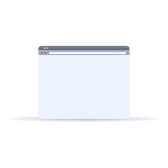 Poster - Browser sns icon. Cartoon of browser sns vector icon for web design isolated on white background