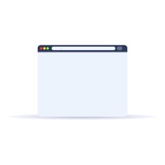 Poster - Browser ui icon. Cartoon of browser ui vector icon for web design isolated on white background