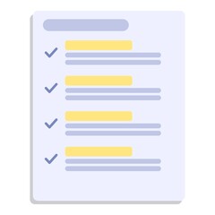 Poster - Work standard icon. Cartoon of work standard vector icon for web design isolated on white background
