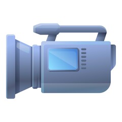 Poster - Camera camcorder icon. Cartoon of camera camcorder vector icon for web design isolated on white background