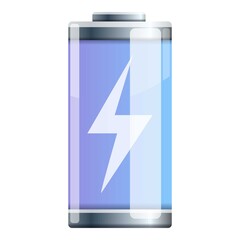 Poster - Recharge battery icon. Cartoon of recharge battery vector icon for web design isolated on white background