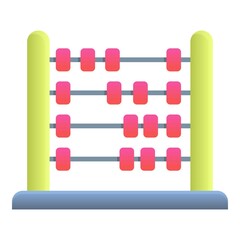 Poster - abacus icon. cartoon of abacus vector icon for web design isolated on white background