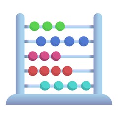Poster - Equipment abacus icon. Cartoon of equipment abacus vector icon for web design isolated on white background