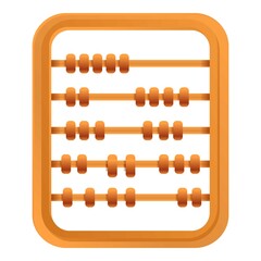 Poster - School abacus icon. Cartoon of school abacus vector icon for web design isolated on white background