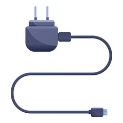 Poster - Cellphone charger icon. Cartoon of cellphone charger vector icon for web design isolated on white background