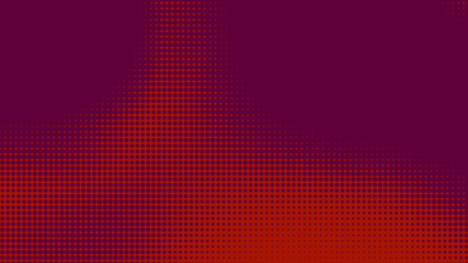Poster - Dots halftone red purple color pattern gradient texture with technology digital background. Dots pop art comics style.