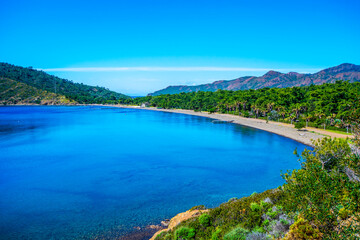 Akbuk Beach view in Datca Peninsula of Turkey