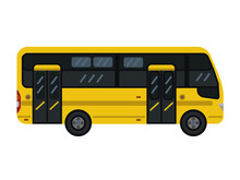 Vector Illustration, Yellow Bus