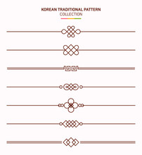 한국 전통 문양 프레임.