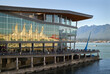 © maxdigi - Vancouver Convention Centre Downtown. Reflections of Vancouver in the harbor side convention center. British Columbia.