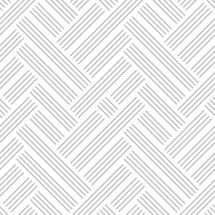 Poster - Abstract seamless pattern of lines. Optical illusion of overlaying and crossing lanes.