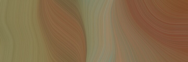 Fototapete - abstract colorful banner with pastel brown, gray gray and brown colors. fluid curved lines with dynamic flowing waves and curves for poster or canvas