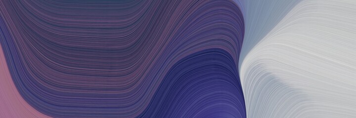 Poster - abstract flowing header with dark slate gray, silver and dark gray colors. fluid curved lines with dynamic flowing waves and curves for poster or canvas