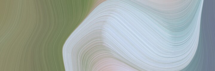Poster - abstract colorful header with pastel blue, pastel brown and slate gray colors. fluid curved flowing waves and curves for poster or canvas