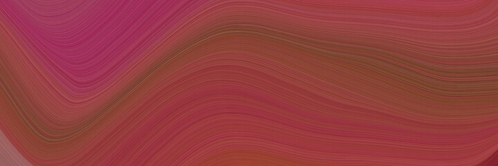 Poster - abstract colorful header with dark moderate pink, moderate pink and old mauve colors. fluid curved lines with dynamic flowing waves and curves for poster or canvas