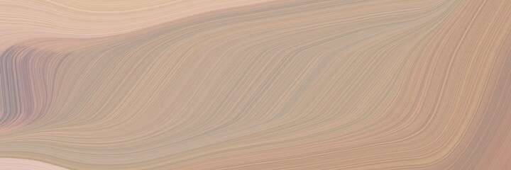 Poster - abstract modern banner design with rosy brown, tan and baby pink colors. fluid curved flowing waves and curves for poster or canvas