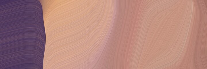 Aufkleber - abstract moving banner with rosy brown, old mauve and burly wood colors. fluid curved lines with dynamic flowing waves and curves for poster or canvas