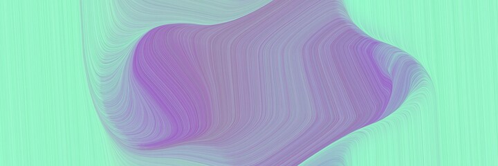 Aufkleber - abstract moving header design with aqua marine, medium purple and pastel purple colors. fluid curved lines with dynamic flowing waves and curves for poster or canvas