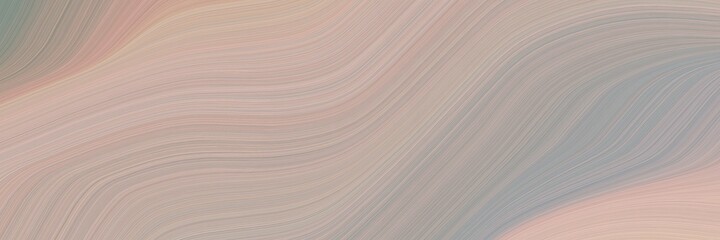 Leinwandbilder - abstract colorful header design with dark gray, baby pink and light slate gray colors. fluid curved flowing waves and curves for poster or canvas