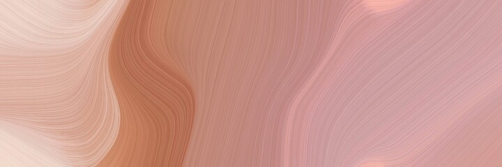 Aufkleber - abstract surreal header design with rosy brown, moderate red and baby pink colors. fluid curved flowing waves and curves for poster or canvas