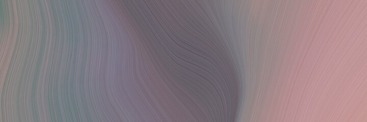 Aufkleber - abstract decorative banner design with gray gray, old lavender and rosy brown colors. fluid curved flowing waves and curves for poster or canvas