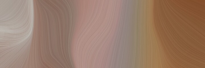 Aufkleber - abstract artistic header with gray gray, brown and ash gray colors. fluid curved lines with dynamic flowing waves and curves for poster or canvas