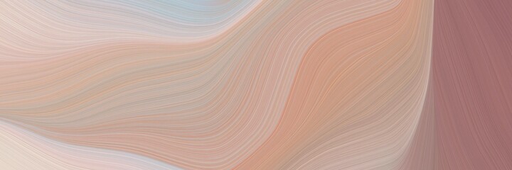 Poster - abstract colorful header with tan, antique fuchsia and light gray colors. fluid curved flowing waves and curves for poster or canvas