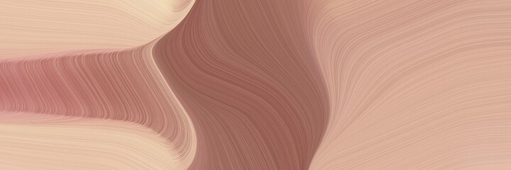Poster - abstract colorful header with tan, pastel brown and wheat colors. fluid curved lines with dynamic flowing waves and curves for poster or canvas