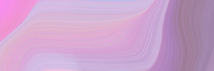 Poster - abstract dynamic banner with plum, pastel purple and gray gray colors. fluid curved flowing waves and curves for poster or canvas