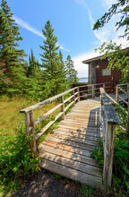 View Of Lodge In Isle Royale National Park
