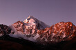 © Tandem Stock - Scenic view of Mount Huayna Potosi covered with snow at twilight