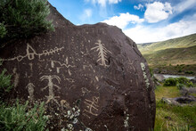 View Of Petroglyph On Rock