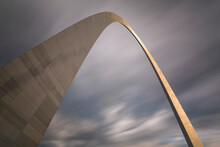 Low Angle View Of The Gateway Arch In Gateway Arch National Park