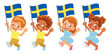© Visual Content - Sweden flag in hand set