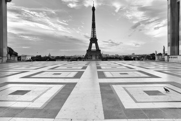 Trocadero square in Paris city