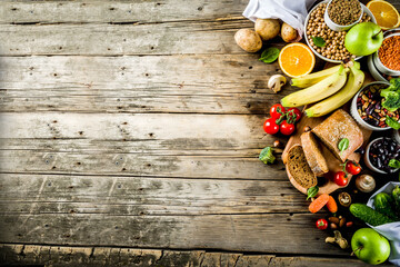 Wall Mural - Good carbohydrate fiber rich food